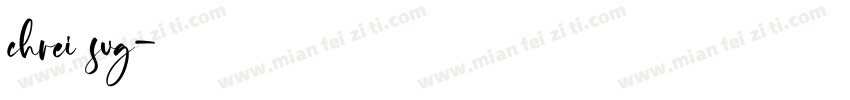 chrei svg字体转换